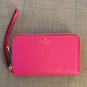 Kate Spade Vibrant Pink Wristlet